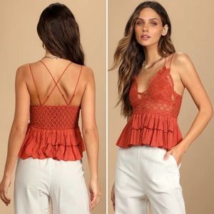 Intimately Free People Adella Cami in Winding Roads Size XS NEW with Tag